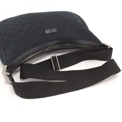 Gucci Shoulder Bag GG Canvas Black