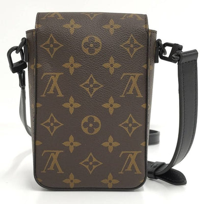 Louis Vuitton S Lock Vertical Wearable Wallet Shoulder Bag Monogram Macassar