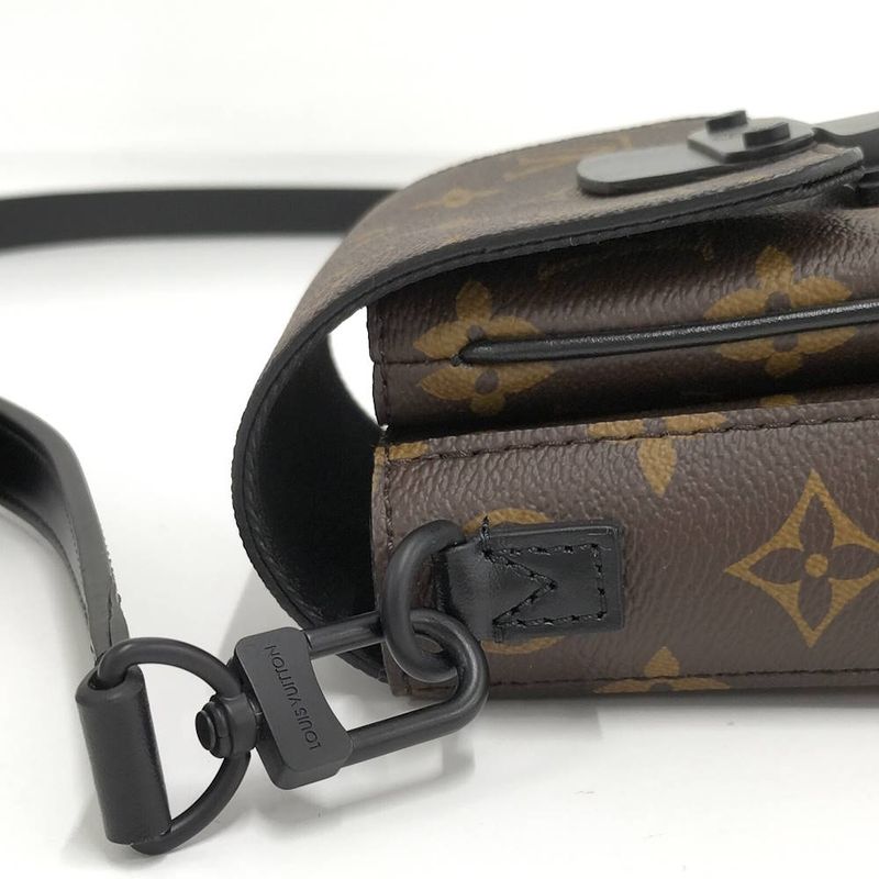 Louis Vuitton S Lock Vertical Wearable Wallet Shoulder Bag Monogram Macassar