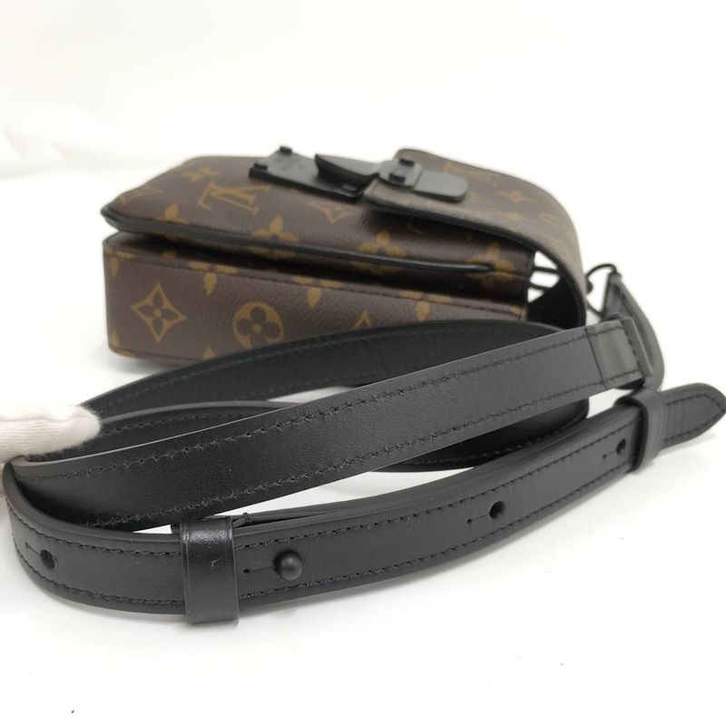 Louis Vuitton S Lock Vertical Wearable Wallet Shoulder Bag Monogram Macassar