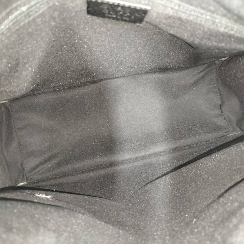 Gucci Tote Shoulder Bag GG Nylon Canvas Black