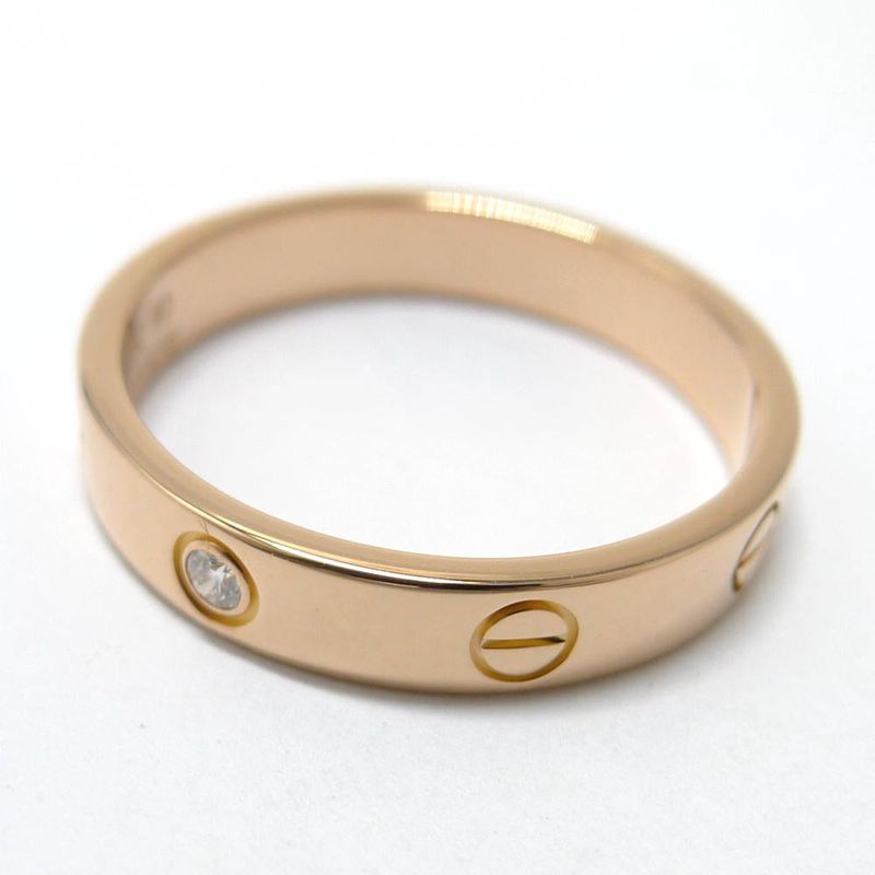 Cartier Love Ring 18k Pink Gold Diamond 60