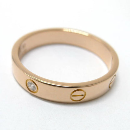 Cartier Love Ring 18k Pink Gold Diamond 60