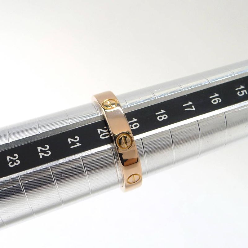 Cartier Love Ring 18k Pink Gold Diamond 60