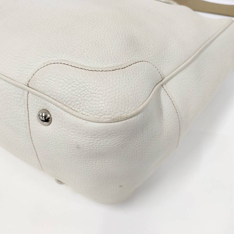 Prada 2-Way Tote Leather White