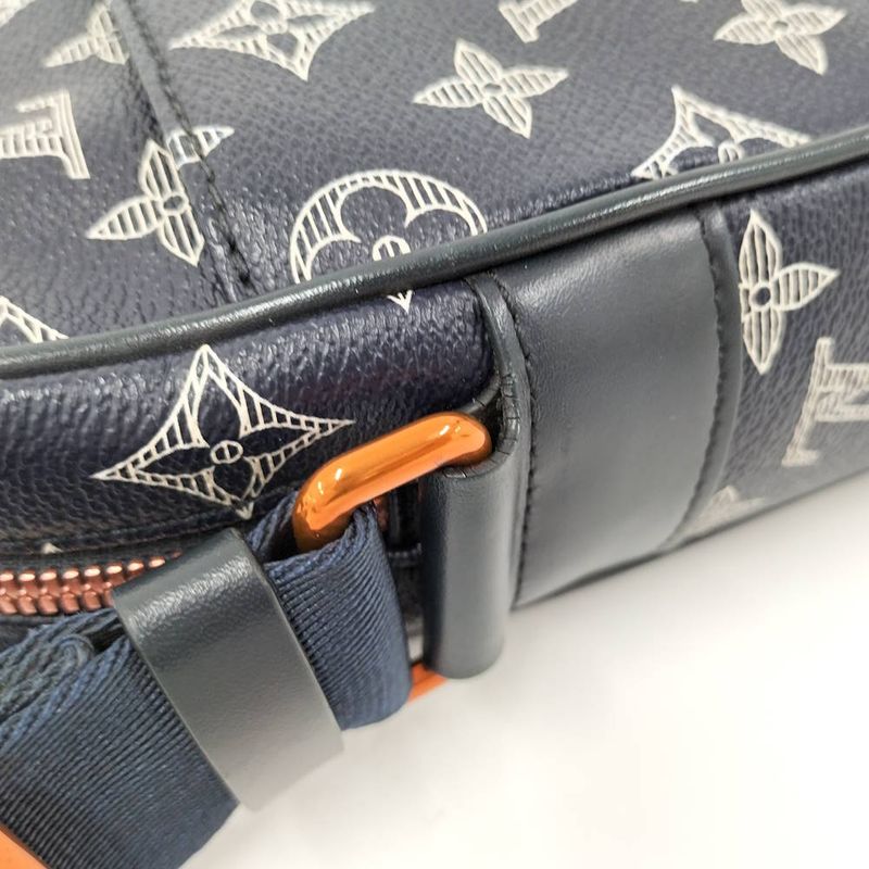 Louis Vuitton Danube PM Shoulder Bag Upside Down Monogram Ink Navy