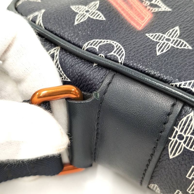 Louis Vuitton Danube PM Shoulder Bag Upside Down Monogram Ink Navy
