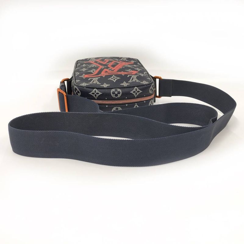 Louis Vuitton Danube PM Shoulder Bag Upside Down Monogram Ink Navy