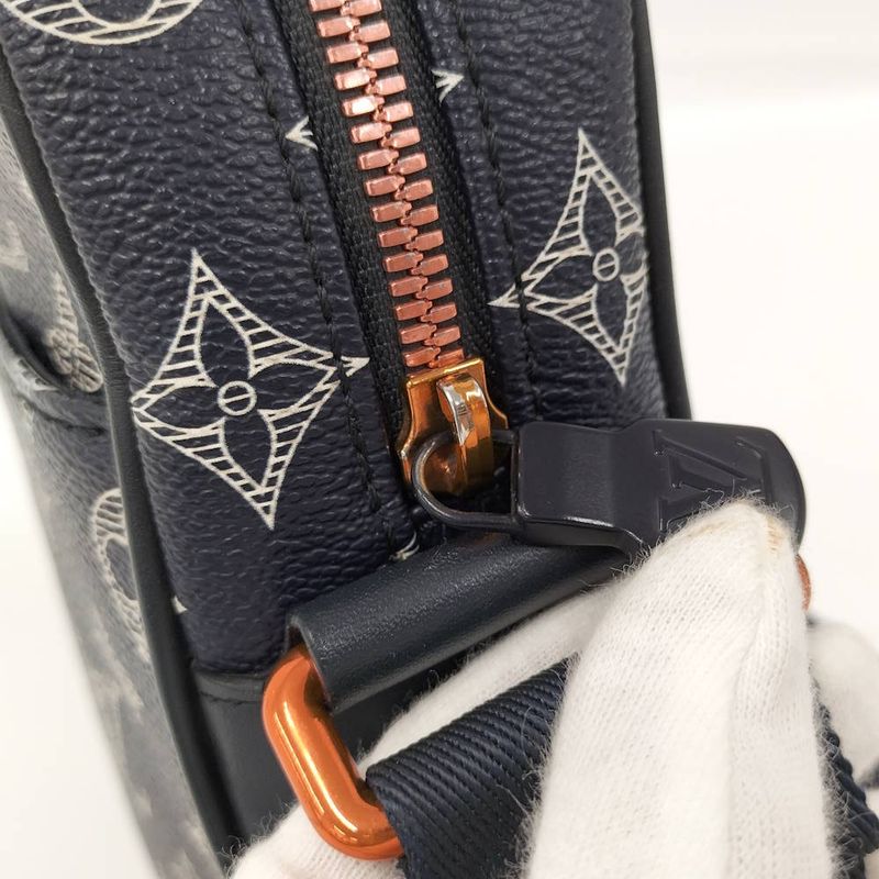 Louis Vuitton Danube PM Shoulder Bag Upside Down Monogram Ink Navy