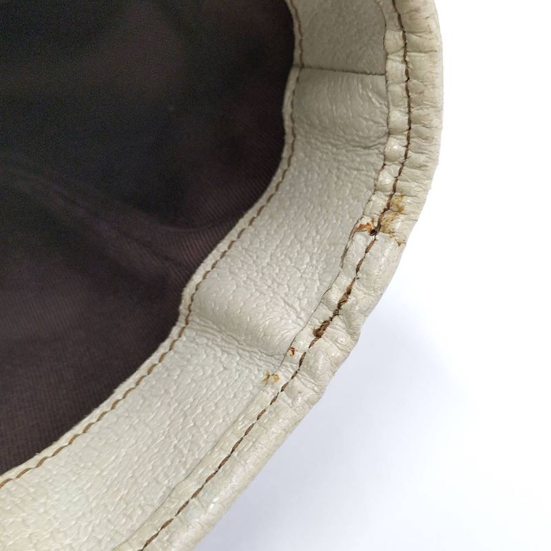 Gucci Tote GG Canvas Leather Beige Brown
