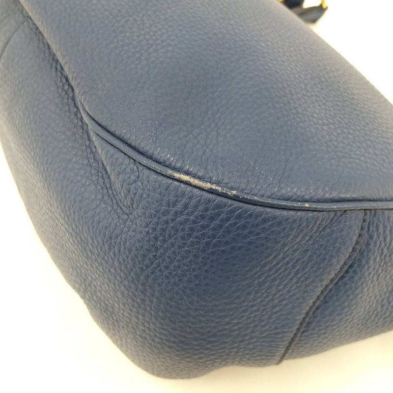 Prada Shoulder Bag Vitello Daino Leather Blue
