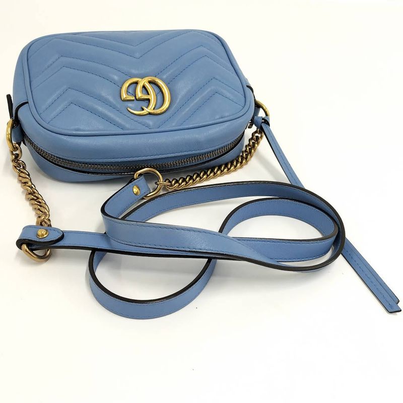 Gucci GG Marmont Shoulder Bag Blue