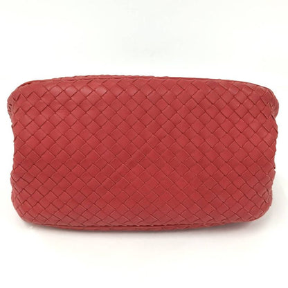 Bottega Veneta Handbag Intrecciato Leather Red