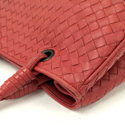 Bottega Veneta Handbag Intrecciato Leather Red