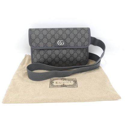 Gucci Belt Bag Ophidia GG Leather Gray