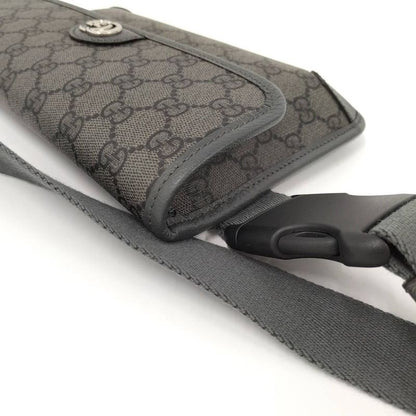 Gucci Belt Bag Ophidia GG Leather Gray