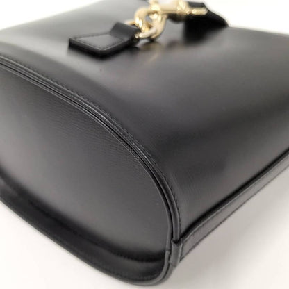 Gucci Bucket Shoulder Bag Leather Black