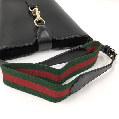 Gucci Bucket Shoulder Bag Leather Black