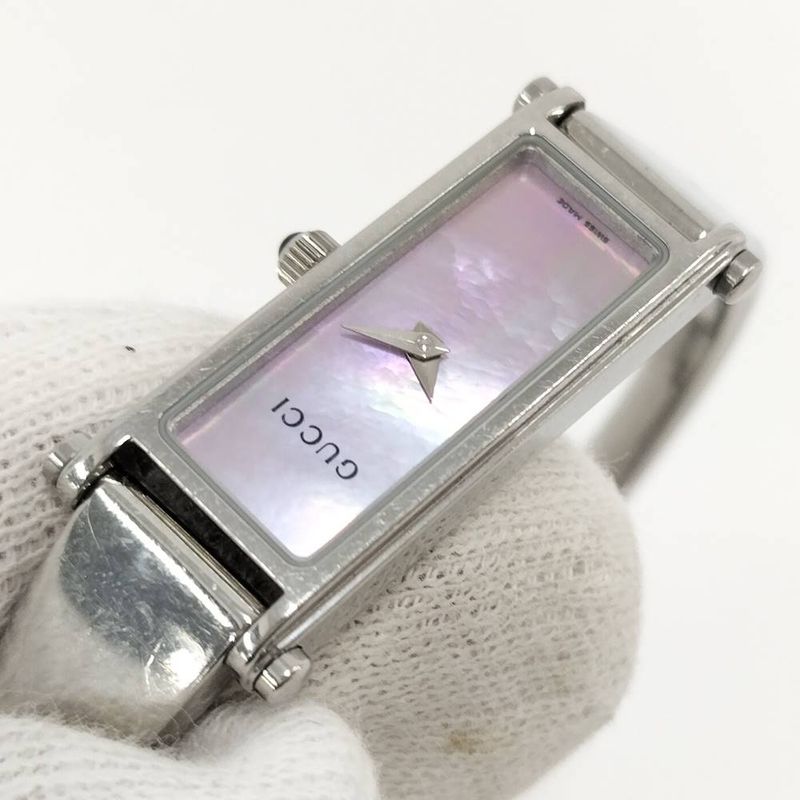 Gucci Bangle Watch Pink Shell Dial