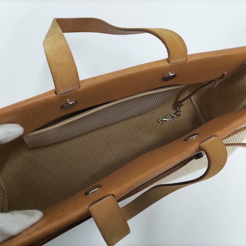 Hermes Herbag GM Tote Toile Ash