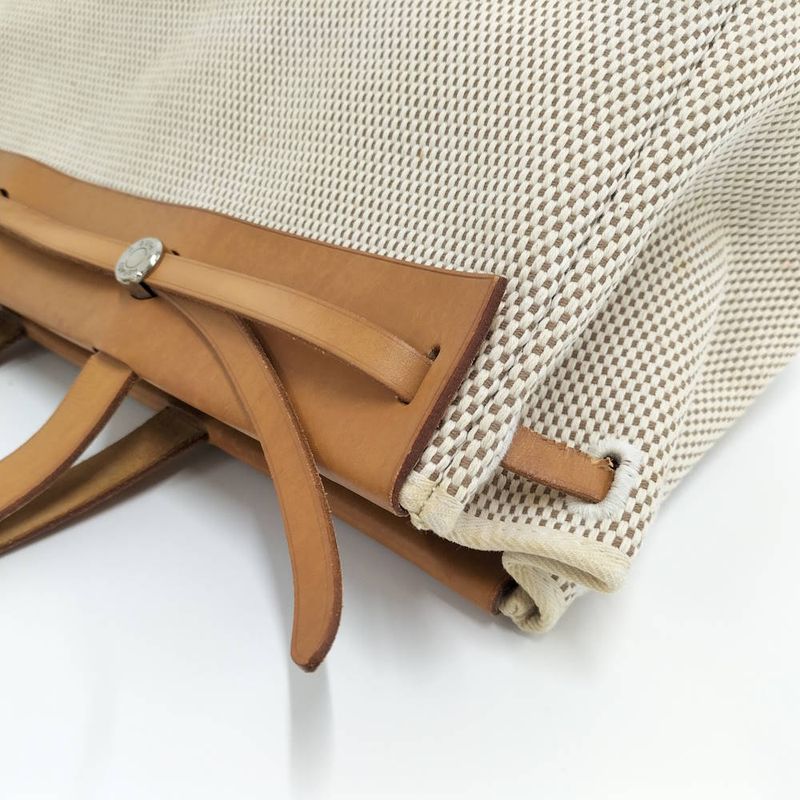 Hermes Herbag GM Tote Toile Ash