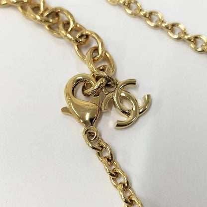 Chanel Necklace CC Logo Plated Gold