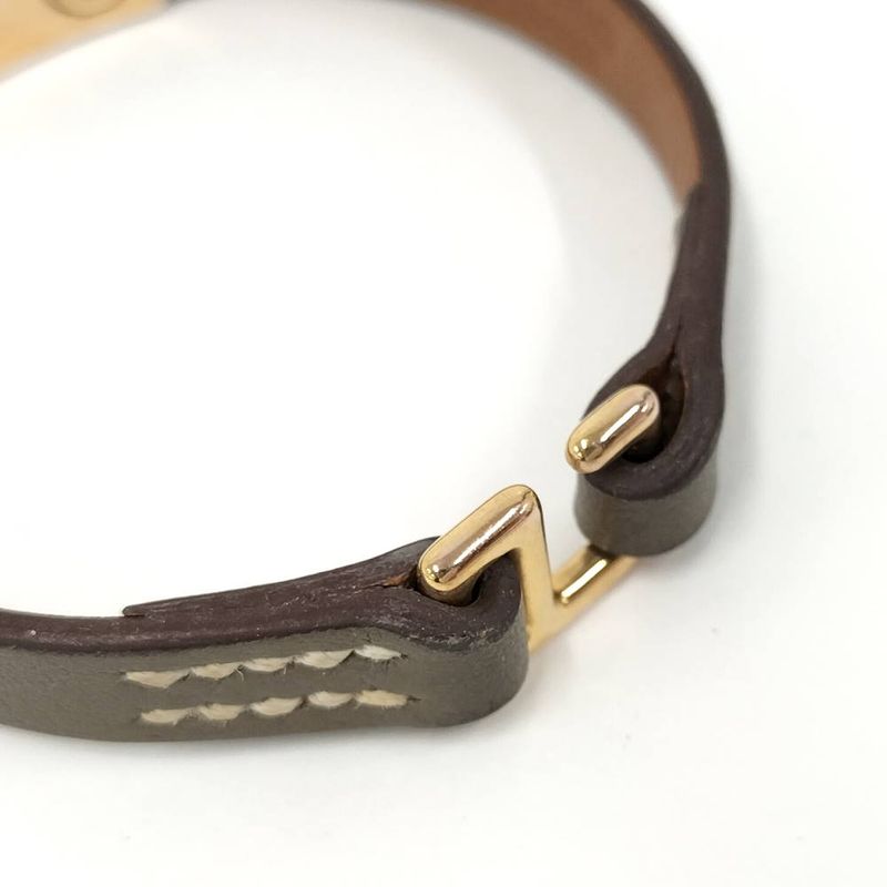 Hermes Mini Rival Bracelet Studs Leather