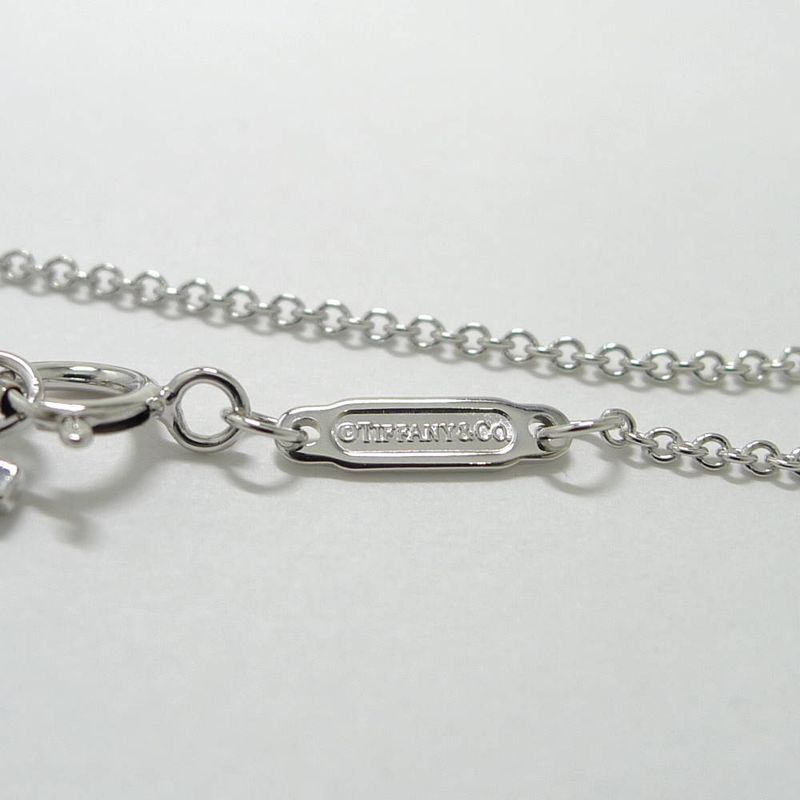 Tiffany & Co T Smile Necklace 18k White Gold