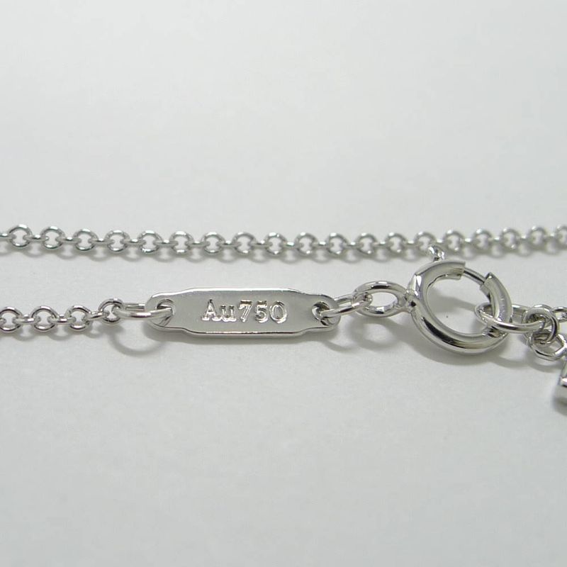 Tiffany & Co T Smile Necklace 18k White Gold