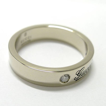 Gucci Icon Print Diamond Ring 18k White Gold List