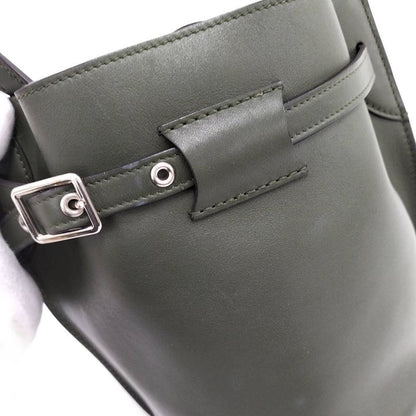 Celine Shoulder Bag Leather Khaki