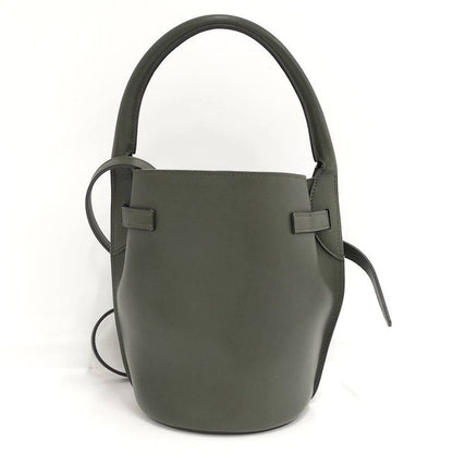 Celine Shoulder Bag Leather Khaki