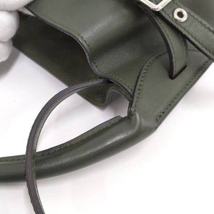 Celine Shoulder Bag Leather Khaki