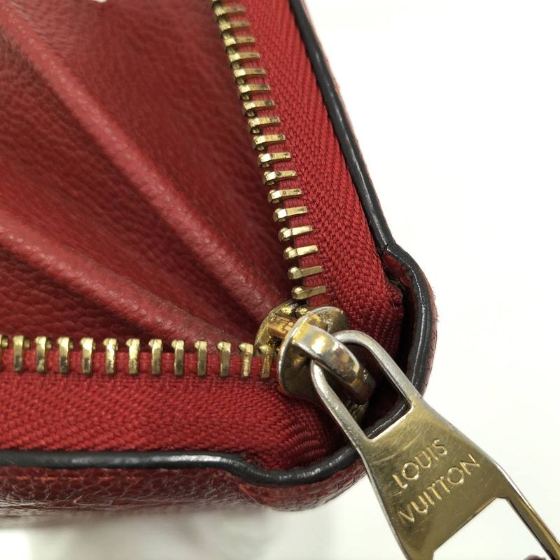 Louis Vuitton Zip Around Wallet Zippy Monogram Empreinte Scarlet Red