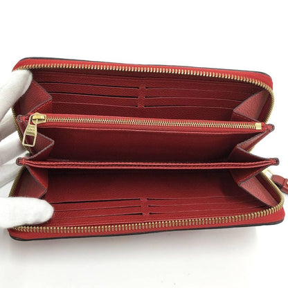 Louis Vuitton Zip Around Wallet Zippy Monogram Empreinte Scarlet Red