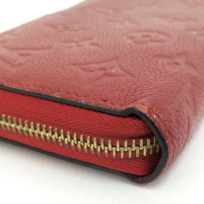 Louis Vuitton Zip Around Wallet Zippy Monogram Empreinte Scarlet Red