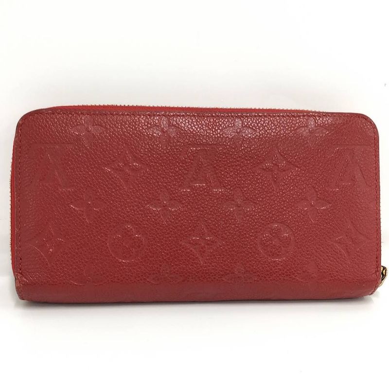 Louis Vuitton Zip Around Wallet Zippy Monogram Empreinte Scarlet Red