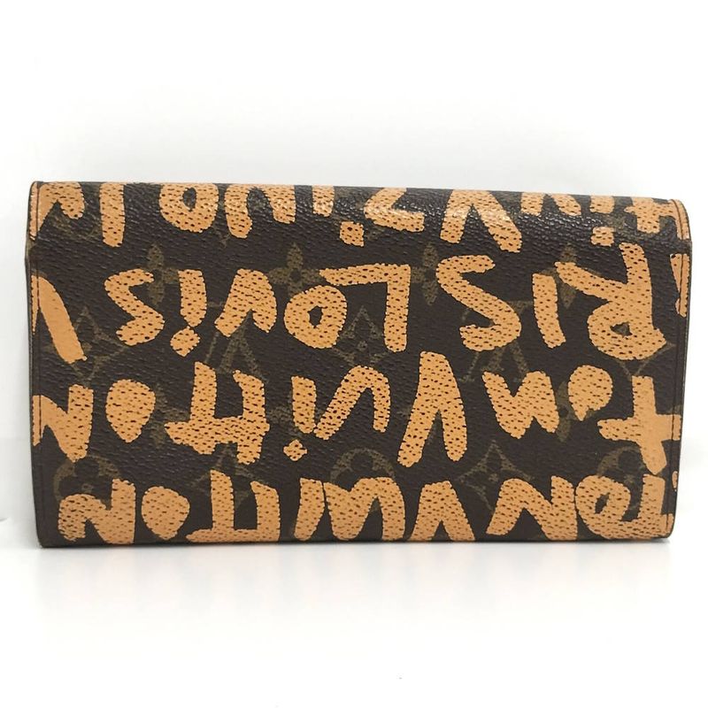 Louis Vuitton Bifold Wallet Porte-Monnaie Cles Monogram Graffiti
