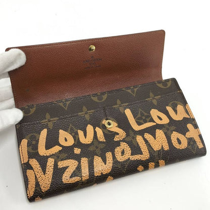 Louis Vuitton Bifold Wallet Porte-Monnaie Cles Monogram Graffiti