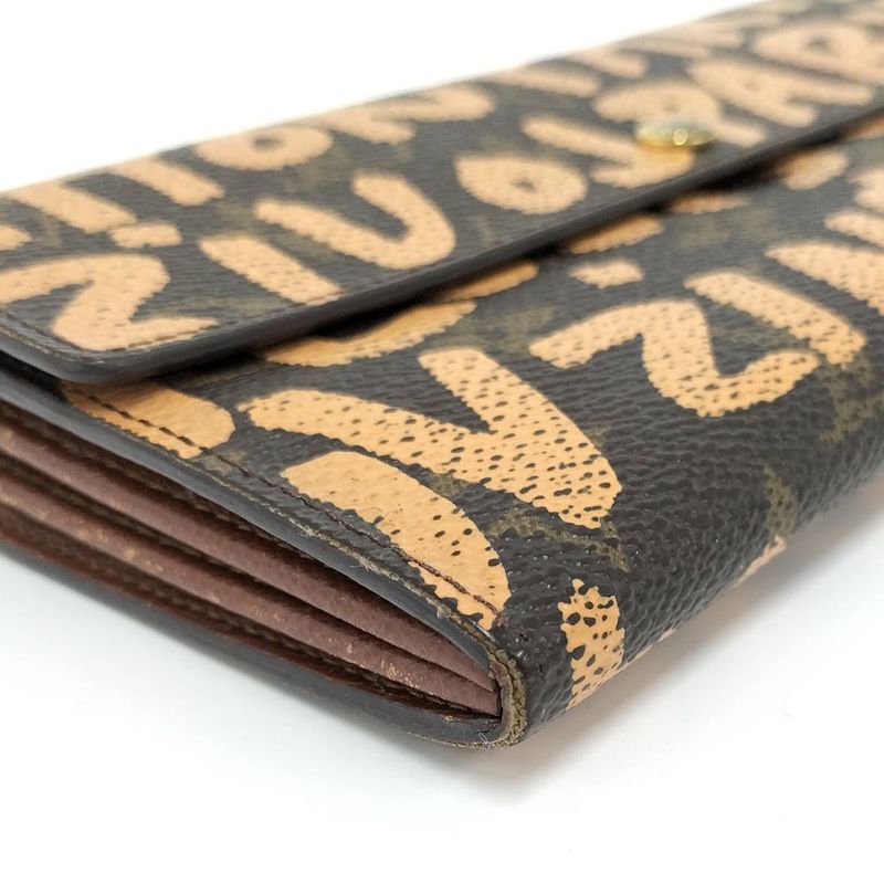 Louis Vuitton Bifold Wallet Porte-Monnaie Cles Monogram Graffiti