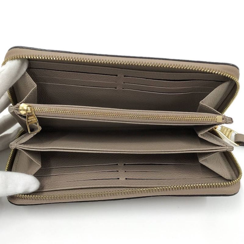 Louis Vuitton Zippy Wallet Zip Around Tourtore Monogram Empreinte