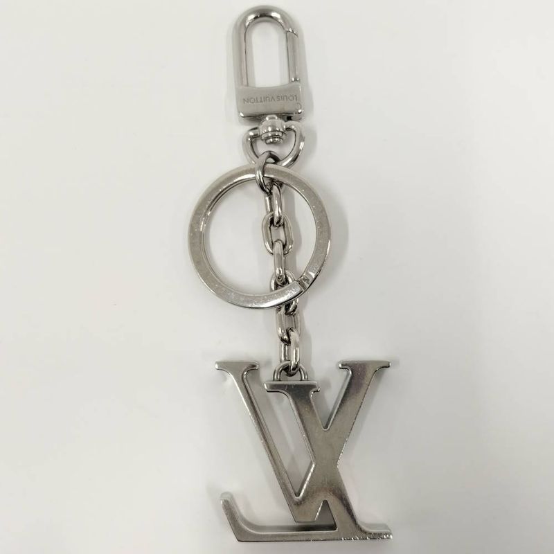 Louis Vuitton Porte Cles LV Initial Key Holder Plated Silver