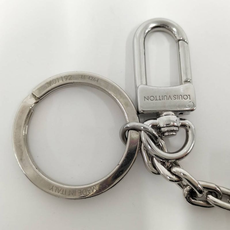 Louis Vuitton Porte Cles LV Initial Key Holder Plated Silver