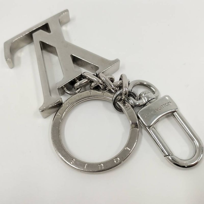 Louis Vuitton Porte Cles LV Initial Key Holder Plated Silver