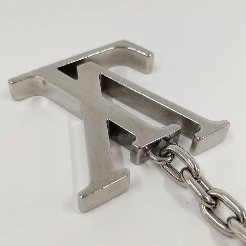 Louis Vuitton Porte Cles LV Initial Key Holder Plated Silver