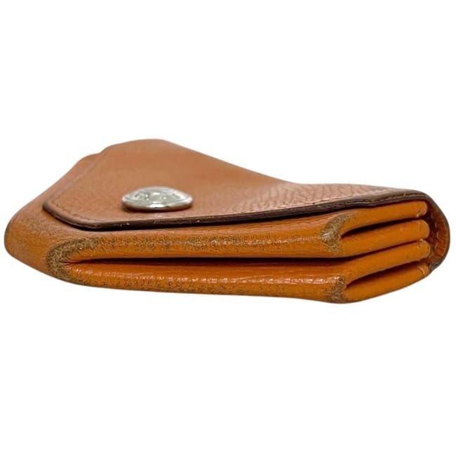 Hermes Coin Case Van Quatre Orange Purse Leather