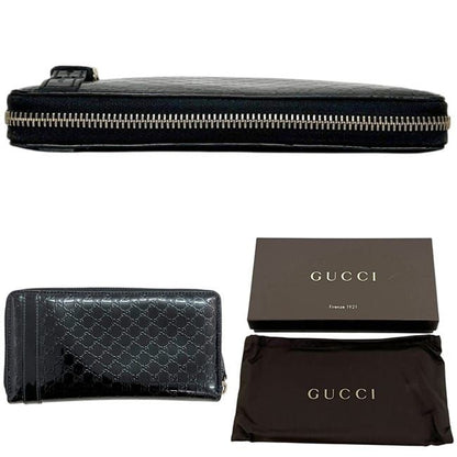 Gucci Zip Around Wallet Black Microshima