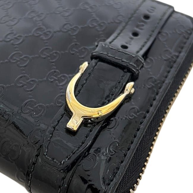 Gucci Zip Around Wallet Black Microshima