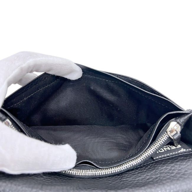 Fendi Bifold Wallet Gray Leather