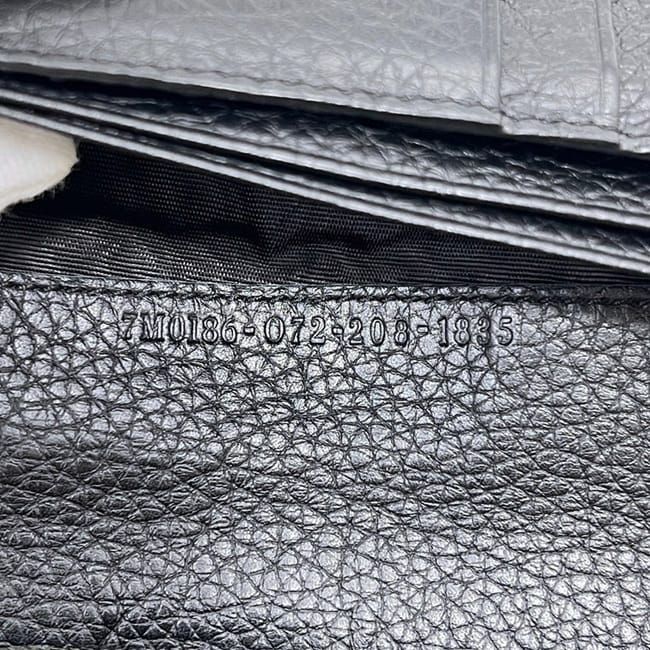 Fendi Bifold Wallet Gray Leather